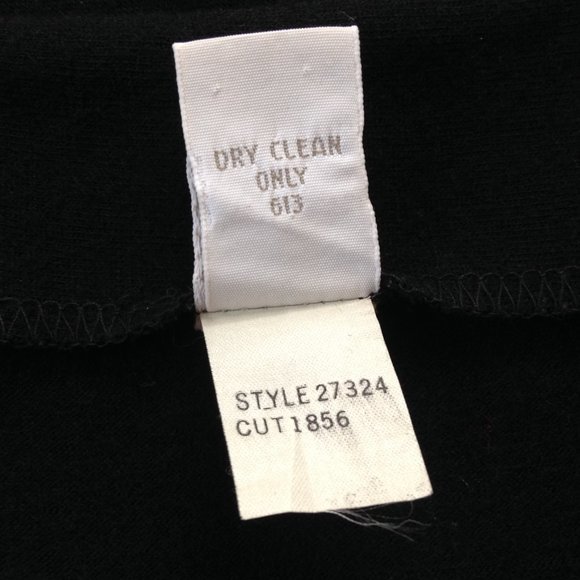 Lands End Black Wool Wrap Skirt Midi Pencil size M - Picture 11 of 11